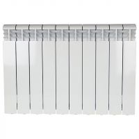 Алюминиевый радиатор STOUT VEGA 500 4-14 секций боковое подключение (белый RAL 9016) схема 2