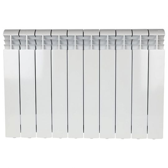 Алюминиевый радиатор STOUT VEGA 500 4-14 секций боковое подключение (белый RAL 9016) схема 2