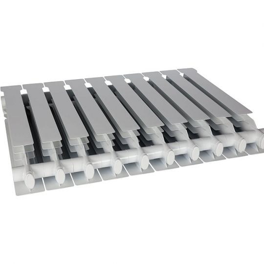 Алюминиевый радиатор STOUT VEGA 500 4-14 секций боковое подключение (белый RAL 9016) схема 5