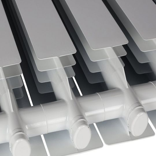 Алюминиевый радиатор STOUT VEGA 500 4-14 секций боковое подключение (белый RAL 9016) схема 8