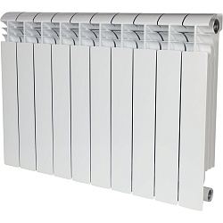 Алюминиевый радиатор STOUT VEGA 500 4-14 секций боковое подключение (белый RAL 9016) схема 9