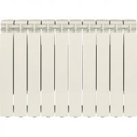 Алюминиевый радиатор STOUT Bravo 500 4-14 секций боковое подключение RAL9010 схема 2 Алюминиевый радиатор STOUT Bravo 500 4-14 секций боковое подключение RAL9010 схема 2