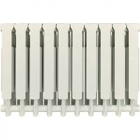 Алюминиевый радиатор STOUT Bravo 500 4-14 секций боковое подключение RAL9010 схема 4 Алюминиевый радиатор STOUT Bravo 500 4-14 секций боковое подключение RAL9010 схема 4