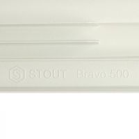 Алюминиевый радиатор STOUT Bravo 500 4-14 секций боковое подключение RAL9010 схема 10 Алюминиевый радиатор STOUT Bravo 500 4-14 секций боковое подключение RAL9010 схема 10
