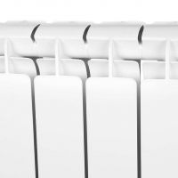 Алюминиевый радиатор STOUT Bravo 500 4-14 секции нижнее правое подключение (белый RAL 9010) схема 6