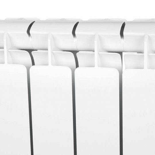 Алюминиевый радиатор STOUT Bravo 500 4-14 секции нижнее правое подключение (белый RAL 9010) схема 6