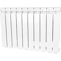 Алюминиевый радиатор STOUT Bravo 500 4-14 секции нижнее правое подключение (белый RAL 9010) схема 9