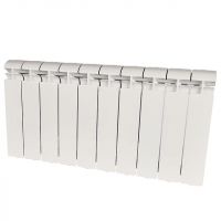 Алюминиевый радиатор STOUT ALPHA 350 4-12 секций боковое подключение (белый RAL 9016) схема 1 Алюминиевый радиатор STOUT ALPHA 350 4-12 секций боковое подключение (белый RAL 9016) схема 1