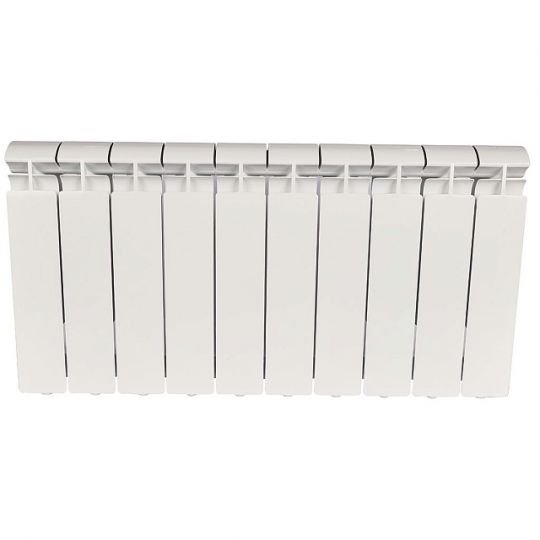 Алюминиевый радиатор STOUT ALPHA 350 4-12 секций боковое подключение (белый RAL 9016) схема 2 Алюминиевый радиатор STOUT ALPHA 350 4-12 секций боковое подключение (белый RAL 9016) схема 2