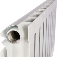 Алюминиевый радиатор STOUT ALPHA 350 4-12 секций боковое подключение (белый RAL 9016) схема 4 Алюминиевый радиатор STOUT ALPHA 350 4-12 секций боковое подключение (белый RAL 9016) схема 4