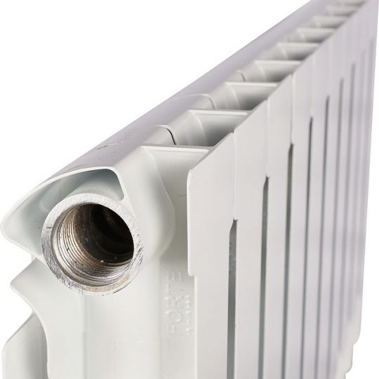 Алюминиевый радиатор STOUT ALPHA 350 4-12 секций боковое подключение (белый RAL 9016) схема 4 Алюминиевый радиатор STOUT ALPHA 350 4-12 секций боковое подключение (белый RAL 9016) схема 4