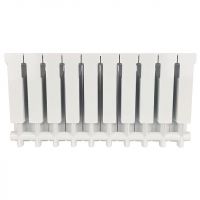 Алюминиевый радиатор STOUT ALPHA 350 4-12 секций боковое подключение (белый RAL 9016) схема 6 Алюминиевый радиатор STOUT ALPHA 350 4-12 секций боковое подключение (белый RAL 9016) схема 6