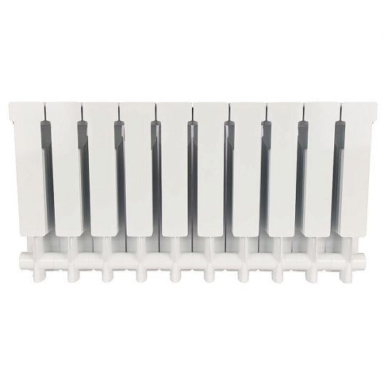 Алюминиевый радиатор STOUT ALPHA 350 4-12 секций боковое подключение (белый RAL 9016) схема 6 Алюминиевый радиатор STOUT ALPHA 350 4-12 секций боковое подключение (белый RAL 9016) схема 6