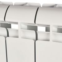 Алюминиевый радиатор STOUT ALPHA 350 4-12 секций боковое подключение (белый RAL 9016) схема 8 Алюминиевый радиатор STOUT ALPHA 350 4-12 секций боковое подключение (белый RAL 9016) схема 8