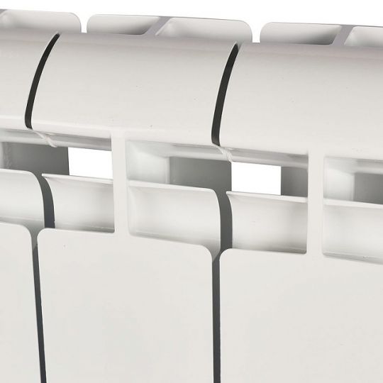 Алюминиевый радиатор STOUT ALPHA 350 4-12 секций боковое подключение (белый RAL 9016) схема 8 Алюминиевый радиатор STOUT ALPHA 350 4-12 секций боковое подключение (белый RAL 9016) схема 8