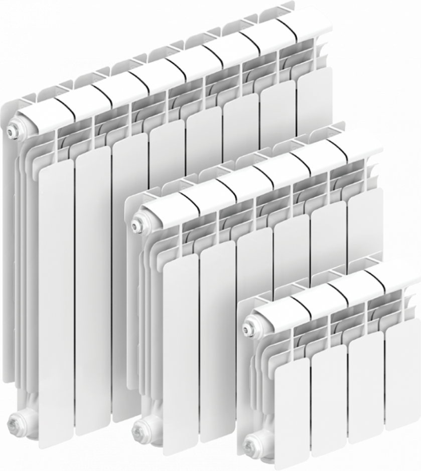 Изображение Алюминиевый радиатор Rifar Alum 500 4-14 секций боковое подключение