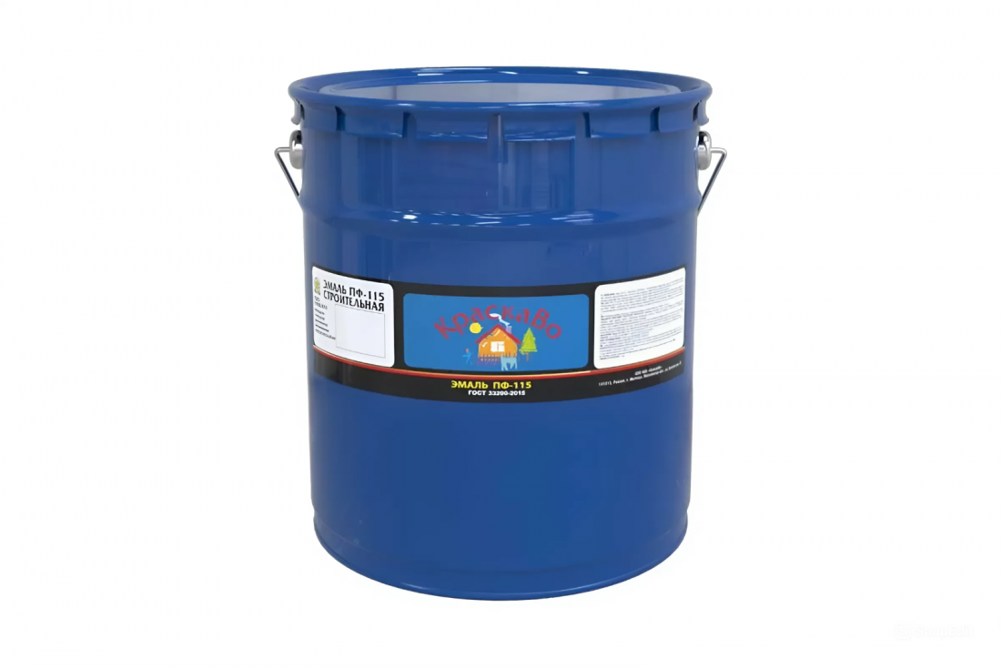КраскаВо Эмаль Москвичка ПФ-115, серая, объем 5 кг.
