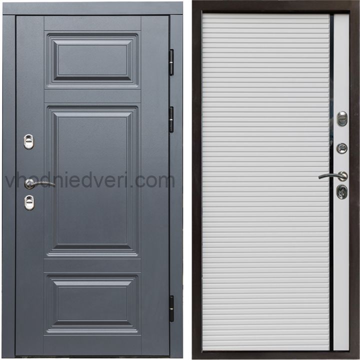Входная дверь Termo-door Премиум винорит Грей с терморазрывом - Porte white