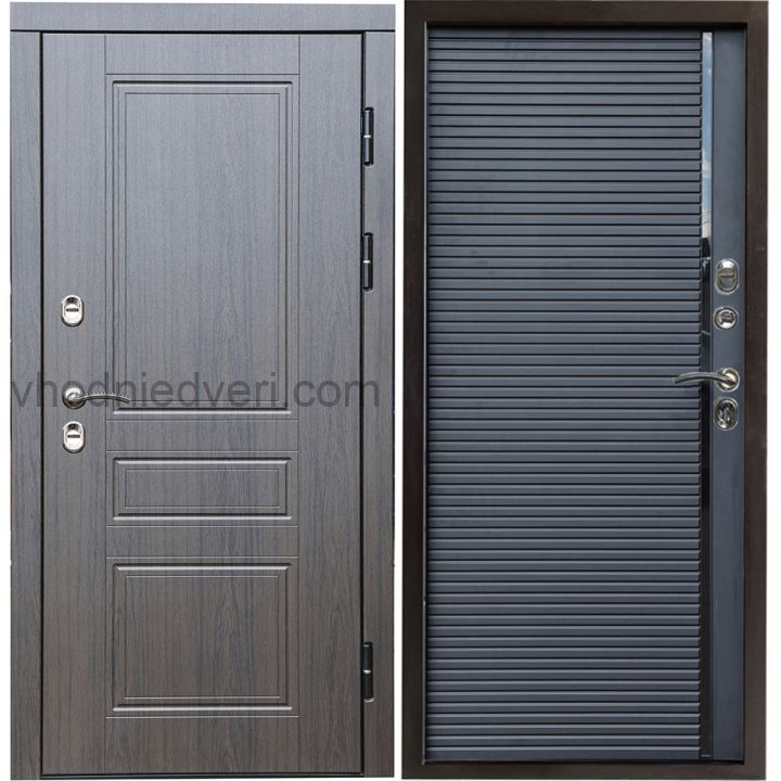 Входная дверь Termo-door Премиум винорит Орегон Венге с терморазрывом - Porte black
