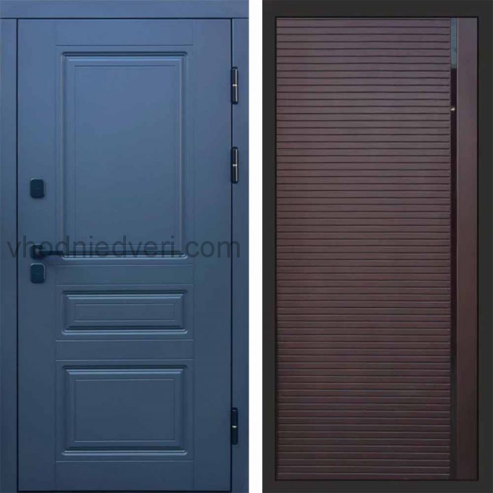 Входная дверь Termo-door Премиум винорит Орегон Графит с терморазрывом - Porte Шоколад