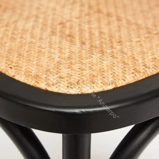 Стул CROSS (mod.CB2001) дерево вяз, 49.5*53.5*87, черный