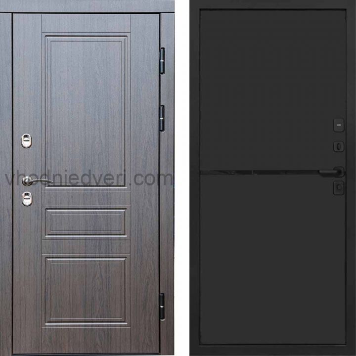 Входная дверь Termo-door Премиум винорит Орегон Венге с терморазрывом - Нео Black