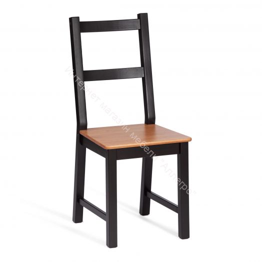 Стул Соната / Sonata chair массив сосны, 41х50х95 см, антик/чёрный