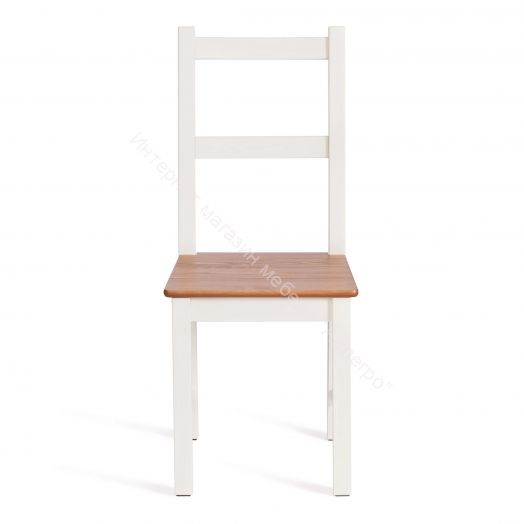 Стул Соната / Sonata chair массив сосны, 41х50х95 см, антик/белый