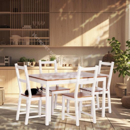 Стул Соната / Sonata chair массив сосны, 41х50х95 см, антик/белый