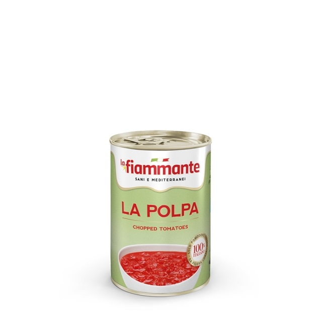 Томаты резаные в собственном соку 400 г, Polpa di pomodoro La Fiammante 400 g
