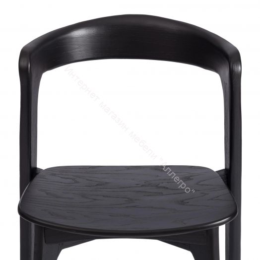 Стул ASGARD дерево вяз, Чёрный, 48х43х76 см
