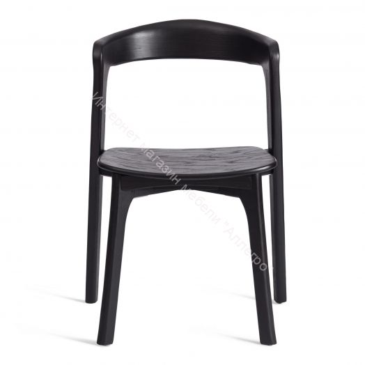 Стул ASGARD дерево вяз, Чёрный, 48х43х76 см