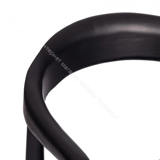 Стул BALDUR дерево вяз/ткань лен, черный/черный лен, 49х52х76,5 см