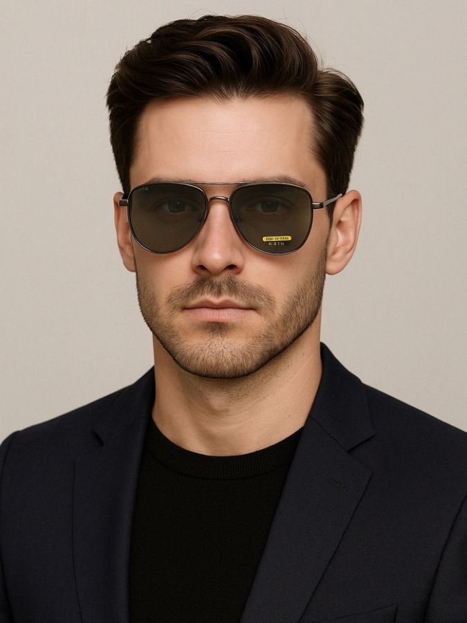 Очки солнцезащитные OneSun, поляризационные, UV 400, линза 5.5?6 см, дужка 12.5 см, ширина 14.5 см, микс