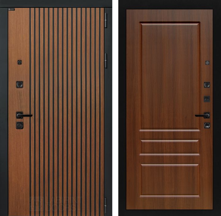 Входная дверь Лабиринт STORM - 03 Орех бренди