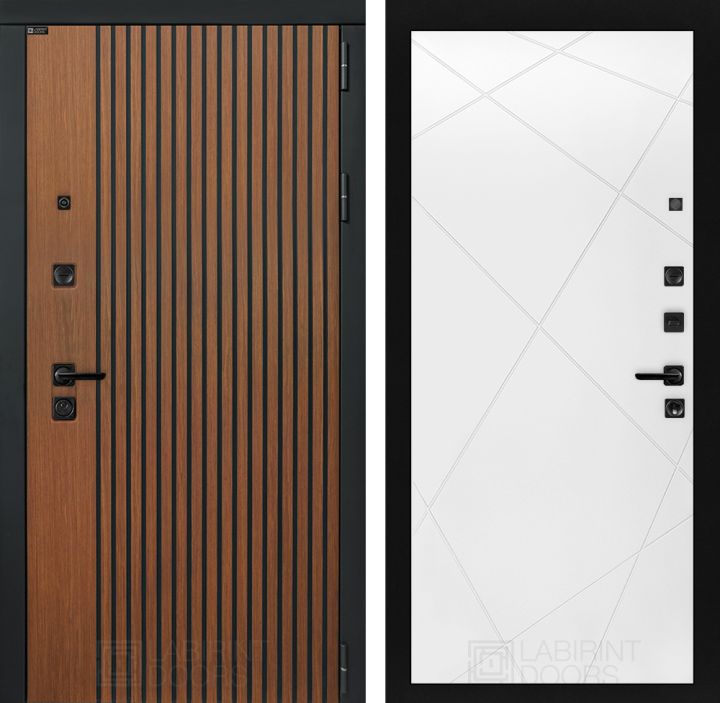 Входная дверь Лабиринт STORM - 24 Белый софт