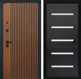 Входная дверь Лабиринт STORM - 01 Венге, стекло белое