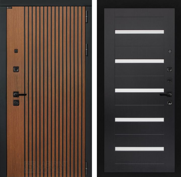 Входная дверь Лабиринт STORM - 01 Венге, стекло белое