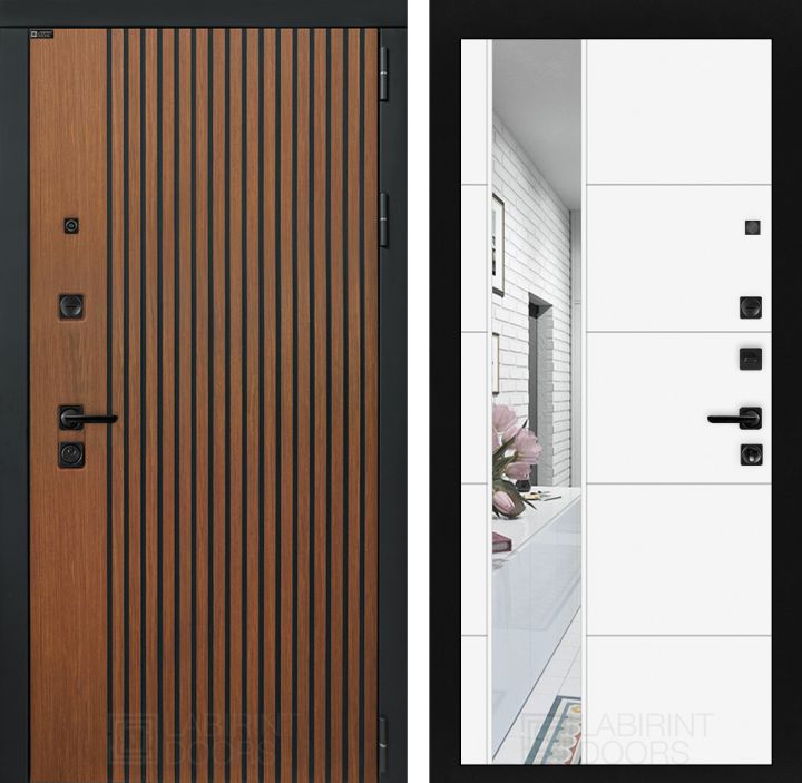 Входная дверь Лабиринт STORM - 19 Белый софт