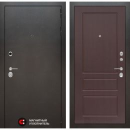 Входная дверь Лабиринт SILVER - 03 Орех премиум