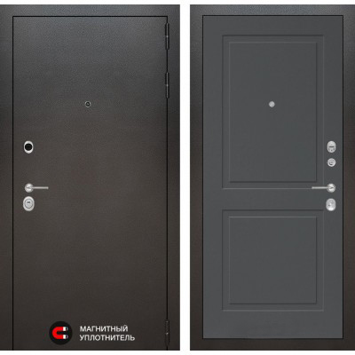 Входная дверь Лабиринт SILVER - 11 Графит софт