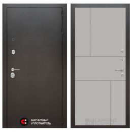 Входная дверь Лабиринт SILVER - 21 Грей софт