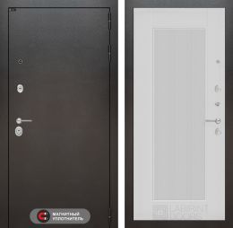 Входная дверь Лабиринт SILVER - 30 Белый софт рельеф