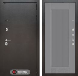 Входная дверь Лабиринт SILVER - 30 Серый софт рельеф