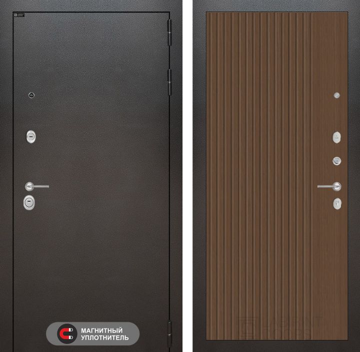 Входная дверь Лабиринт SILVER - 29 Дуб кантри темный