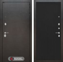 Входная дверь Лабиринт SILVER - 29 Черный кварц