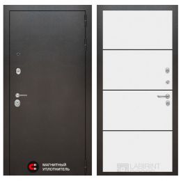 Входная дверь Лабиринт SILVER - 25 Белый софт