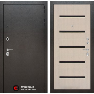 Входная дверь Лабиринт SILVER - 01 Беленый дуб