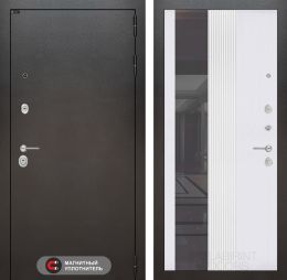 Входная дверь Лабиринт SILVER - 32 Белый софт рельеф