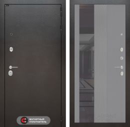 Входная дверь Лабиринт SILVER - 32 Серый софт рельеф